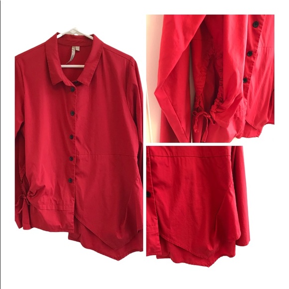 Gorgeous Unique Asymmetrical Comfy USA Top - Picture 4 of 10